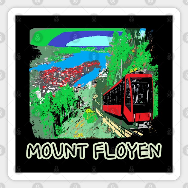 mount floyen, tram, a tram route Magnet by zzzozzo